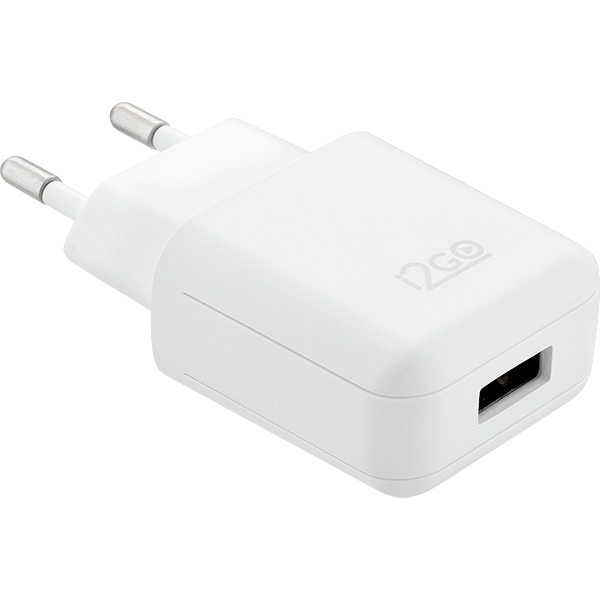 Carregador de tomada c/ 1 saída USB+cabo Lightning branco KIT003 I2Go BT 1 UN