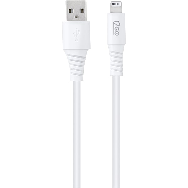 Carregador de tomada c/ 1 saída USB+cabo Lightning branco KIT003 I2Go BT 1 UN