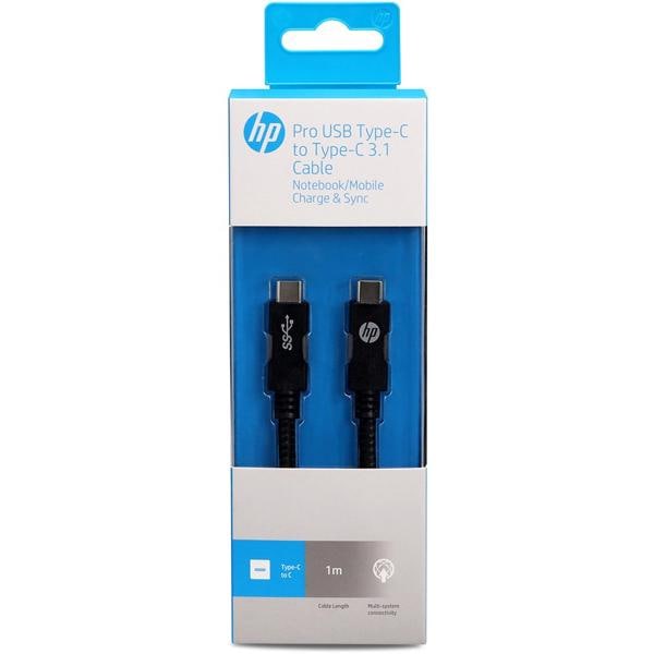 Cabo USB C para Tipo-C, 1m, Preto, 55715, HP042GBBLK, HP - BT 1 UN