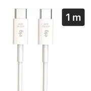 Cabo USB C para Tipo-C, 1m, Branco, TC20W, Elg - CX 1 UN