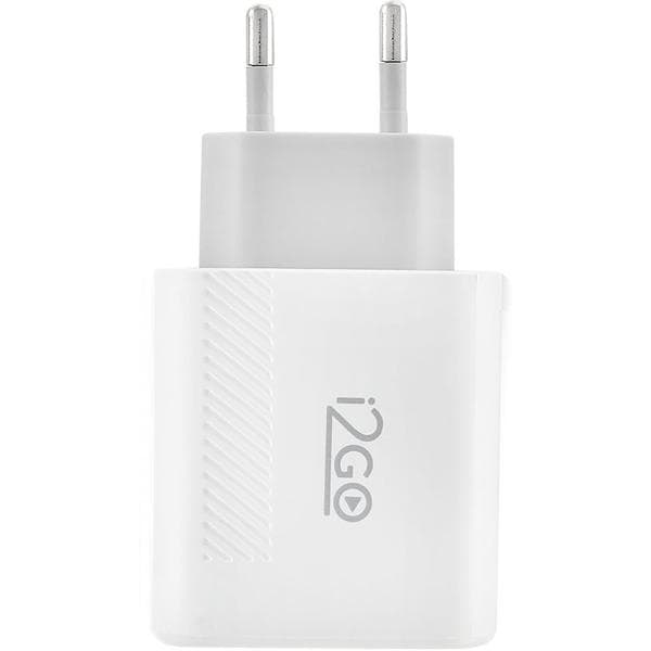 Carregador de tomada com 1 saída USB+1 saída USB-C PROWAL027 I2Go 1 UN