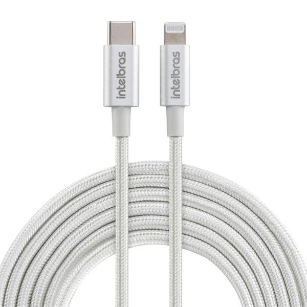 Cabo de sincronia micro USB-C para lightning, certificado Apple, 1,5m, 4830069, Intelbras - CX 1 UN