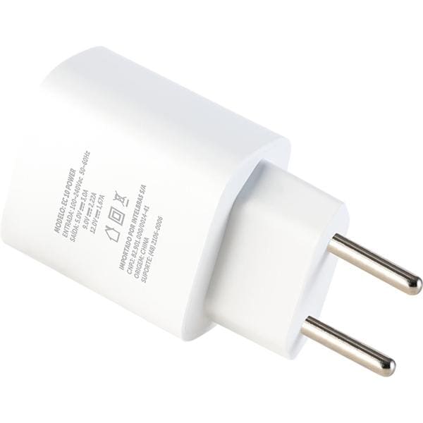 Carregador de tomada com 1 saída USB-C, Branco, EC10, Intelbras - CX 1 UN