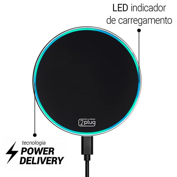 Carregador por indução 15w, Preto, JD004, 2Plug BT 1 UN Carregador por indução 15w, Preto, JD004, 2Plug BT 1 UN