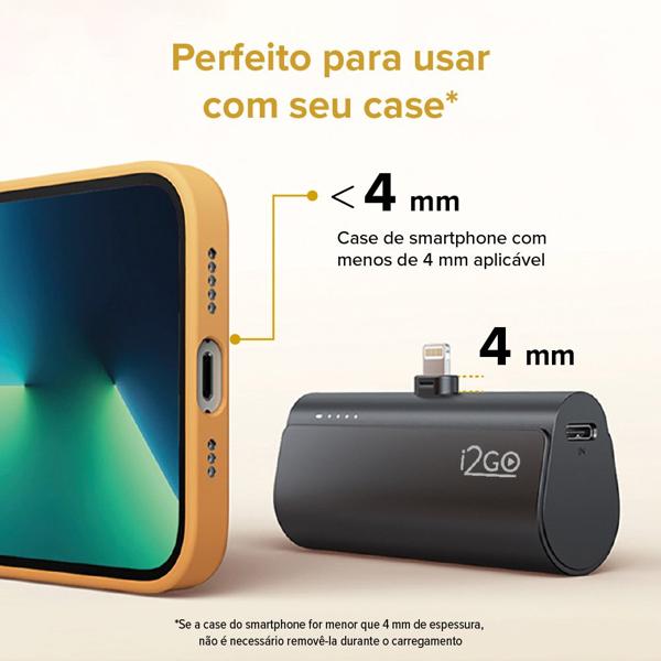 Carregador portátil Power Bank USB-C 5.000mAh PROBAT020 I2Go - CX 1 UN