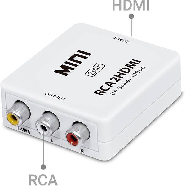 Adaptador HDMI para RCA, JL-C3012, 2Plug - PT 1 UN