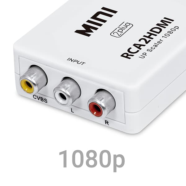 Adaptador de vídeo RCA para HDMI, JL-C3012, 2Plug - PT 1 UN
