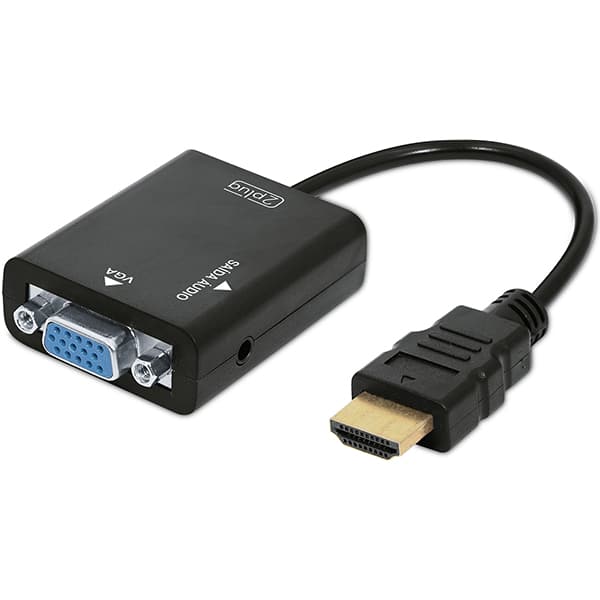 Adaptador HDMI para VGA com Saída de Áudio, JL-H1005, 2Plug - PT 1 UN