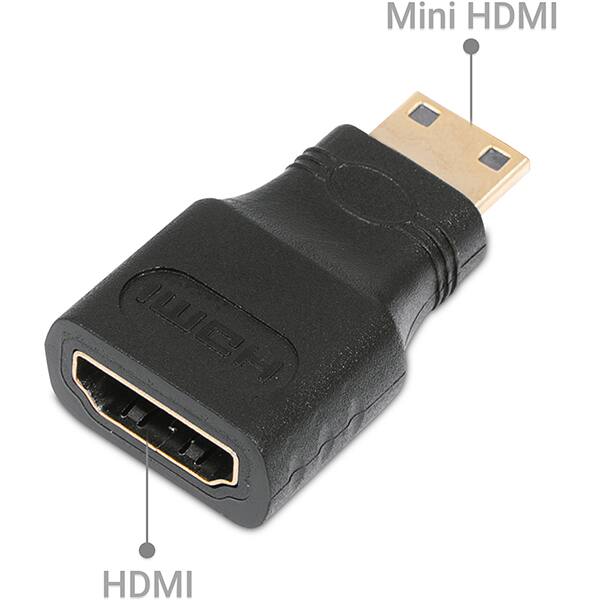 Adaptador Mini HDMI para HDMI 1080p JL-MH01 2Plug PT 1 UN