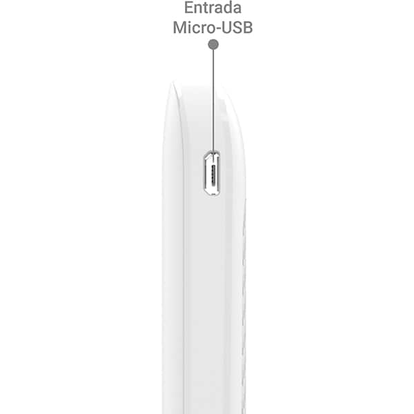 Carregador Portátil Power Bank USB, Fast Charger PD, 10000mAh, Branco, SL10, 2Plug - CX 1 UN