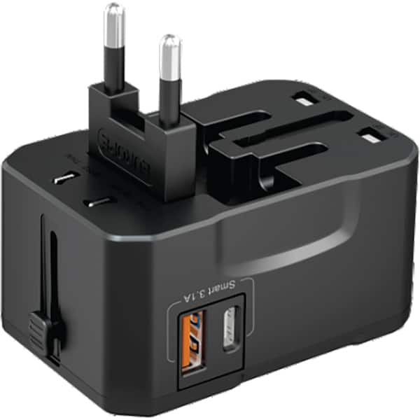 Carregador de tomada universal com adaptadores, GS-8840, Gshield - CX 1 UN