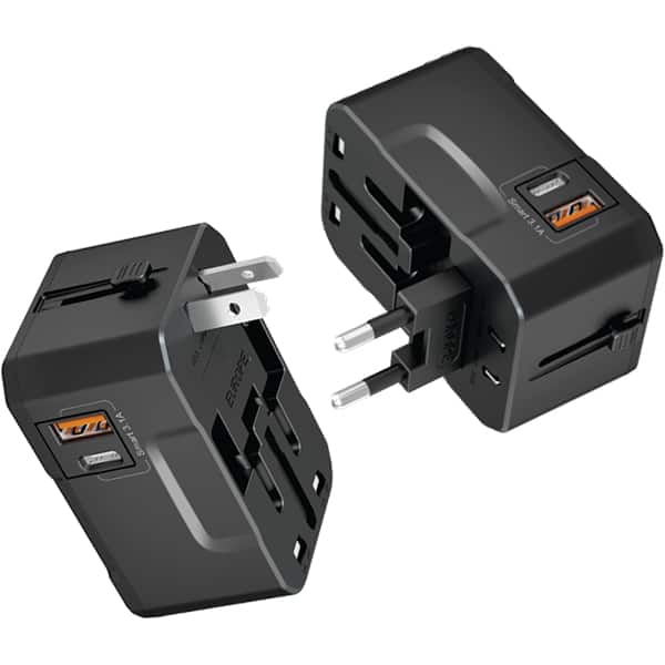 Carregador de tomada universal com adaptadores, GS-8840, Gshield - CX 1 UN