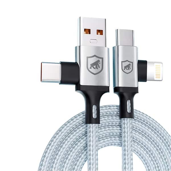 Cabo USB 4 em 1, USB-a / Tipo-c e lightning / tipo-c, GS-11220, Gshield - CX 1 UN