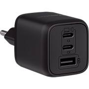 Carregador de tomada com 2 saídas USB-C+1 USB, 65w, Preto, EC-21, Intelbras - CX 1 UN Carregador de tomada com 2 saídas USB-C+1 USB, 65w, Preto, EC-21, Intelbras - CX 1 UN