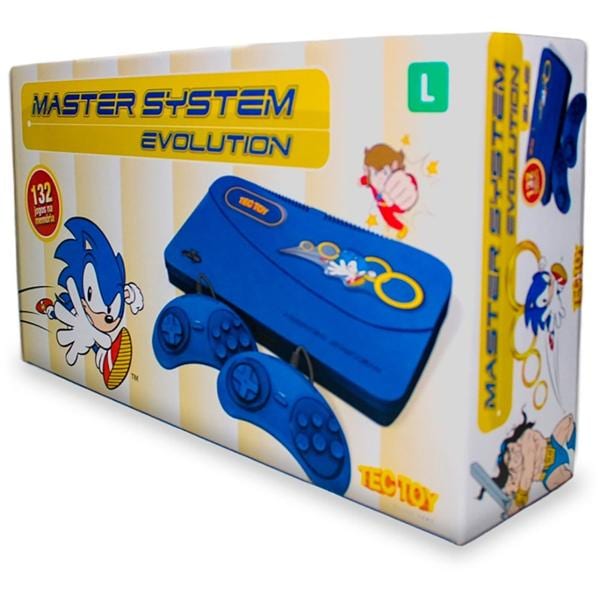 Video game Master System Evolution, Azul, 132 jogos, Bivolt, Tectoy - CX 1 UN