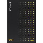 Livro ata sem margem 100 folhas Brief amarelo Spiral PT 1 UN