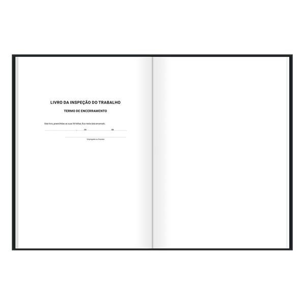 Livro registro inspeção do trabalho ofício com 50 folhas Brief Spiral PT 1 UN