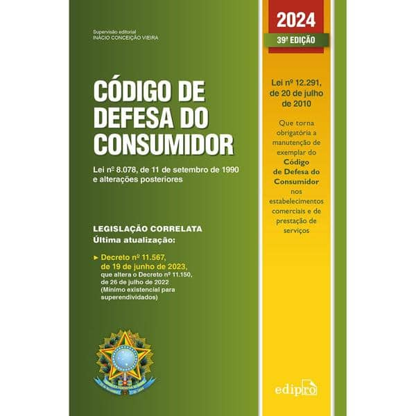 Código de Defesa do Consumidor, 39° edição, 2024, Catavento - PT 1 UN