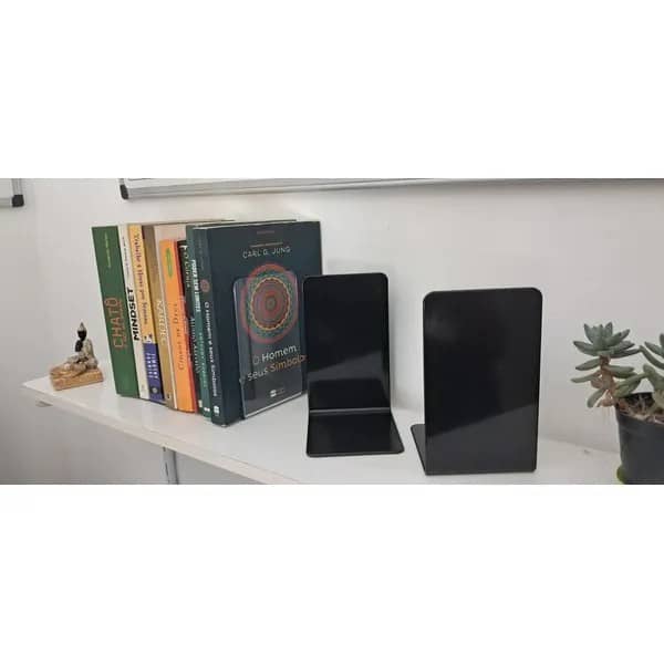 Suporte p/livros /cds e dvds bibliocanto preto Maxcril PT 2 UN Suporte p/livros /cds e dvds bibliocanto preto Maxcril PT 2 UN