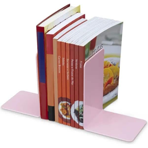 Suporte p/livros /cds e dvds bibliocanto rosa pastel Maxcril PT 1 UN PT 2 UN Suporte p/livros /cds e dvds bibliocanto rosa pastel Maxcril PT 1 UN PT 2 UN