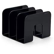 Suporte p livros standard com 3 divisórias, Preto, 10170017, Maxcril - UN 1 UN Suporte p livros standard com 3 divisórias, Preto, 10170017, Maxcril - UN 1 UN