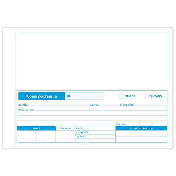 Cópia de cheque 100 folhas 148x209mm 221 Spiral UN 1 UN