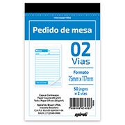 Bloco pedido de mesa 75x117mm 50x2vias 100 folhas Spiral UN 1 UN Bloco pedido de mesa 75x117mm 50x2vias 100 folhas Spiral UN 1 UN