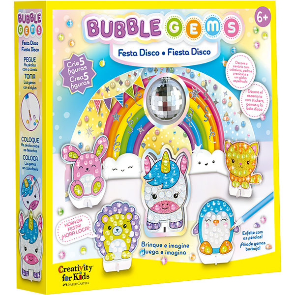 Pintura com Pérolas Festa Disco, Brinquedo Criativo para crianças a partir de 6 anos, Creativity For Kids, Faber-Castell – CX 1 UN Pintura com Pérolas Festa Disco, Brinquedo Criativo para crianças a partir de 6 anos, Creativity For Kids, Faber-Castell – CX 1 UN
