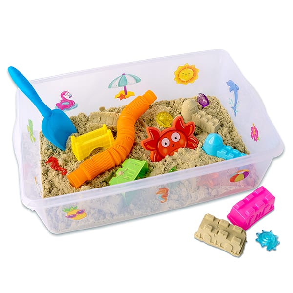 Caixa Sensorial Praia, Brinquedo Criativo para crianças a partir de 3 anos, Creativity For Kids, Faber-Castell – CX 1 UN