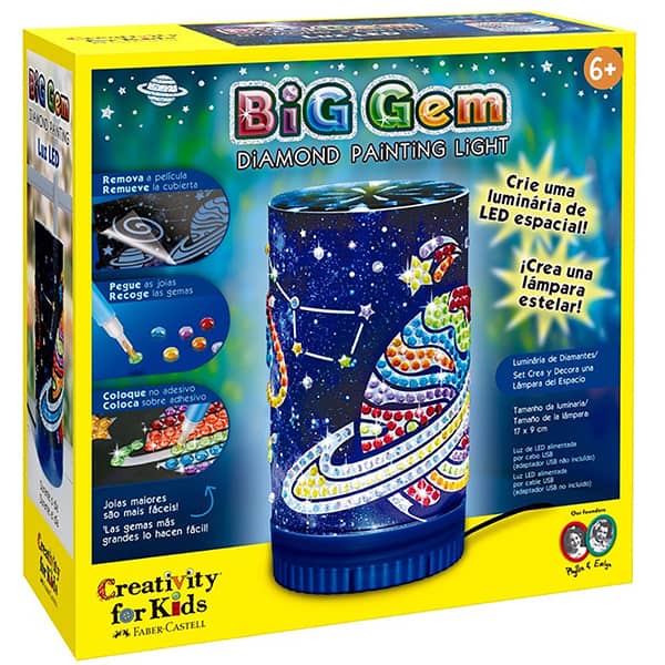 Luminária Espacial, Brinquedo Criativo para crianças a partir de 6 anos, Creativity For Kids, Faber-Castell – CX 1 UN