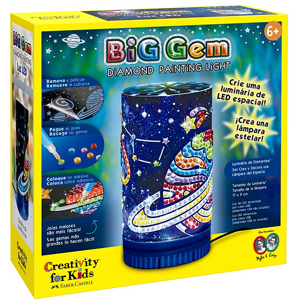Luminária Espacial, Brinquedo Criativo para crianças a partir de 6 anos, Creativity For Kids, Faber-Castell – CX 1 UN Luminária Espacial, Brinquedo Criativo para crianças a partir de 6 anos, Creativity For Kids, Faber-Castell – CX 1 UN