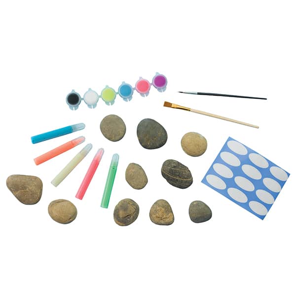 Glow in the Dark Rock Painting Kit, Brinquedo Criativo para crianças a partir de 7 anos, Creativity For Kids, Faber-Castell – CX 1 UN