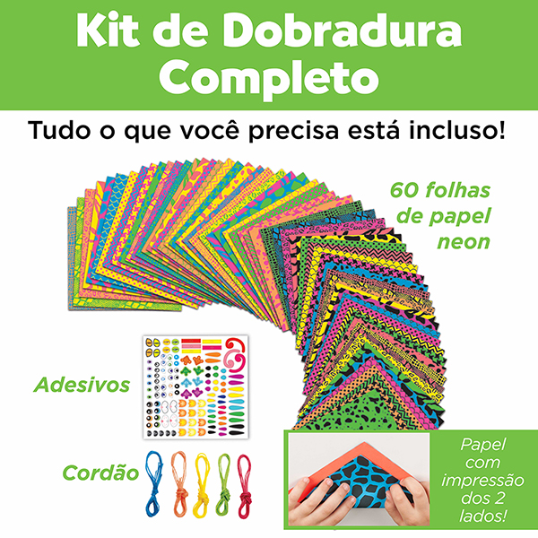 Kit Origami, Brinquedo Criativo para crianças a partir de 7 anos, Creativity For Kids, Faber-Castell - CX 1 UN