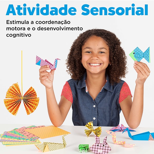 Kit Origami, Brinquedo Criativo para crianças a partir de 7 anos, Creativity For Kids, Faber-Castell - CX 1 UN