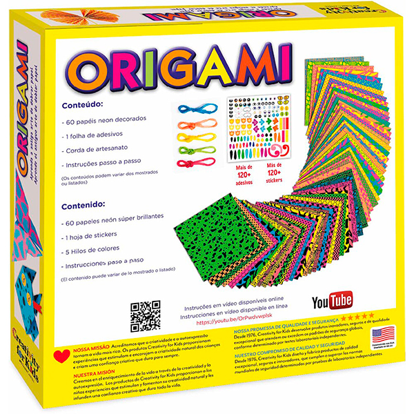 Kit Origami, Brinquedo Criativo para crianças a partir de 7 anos, Creativity For Kids, Faber-Castell - CX 1 UN