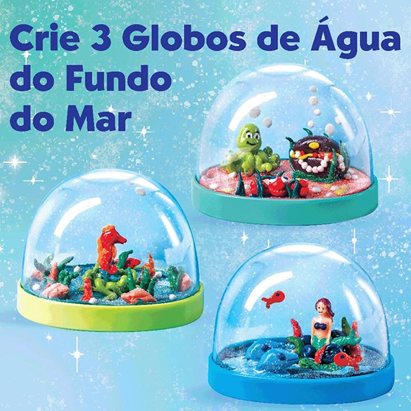 Globo de Água Fundo do Mar, Brinquedo Criativo para crianças a partir de 6 anos, Creativity For Kids, Faber-Castell - CX 1 UN