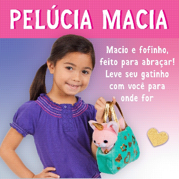 Gatinho de Pelúcia, Brinquedo Criativo para crianças a partir de 4 anos, Creativity For Kids, Faber-Castell - CX 1 UN