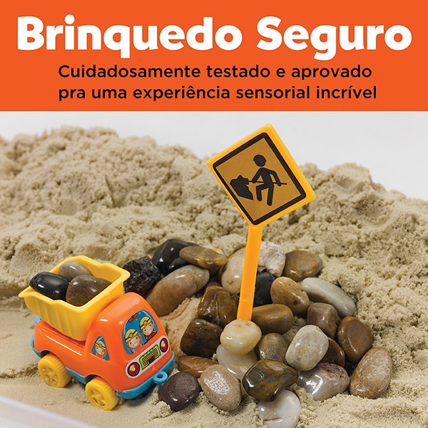 Caixa Sensorial Construção, Brinquedo Criativo para crianças a partir de 3 anos, Creativity For Kids, Faber-Castell - CX 1 UN