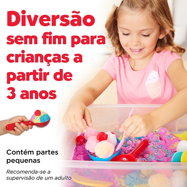 Caixa Sensorial Sorveteria, Brinquedo Criativo para crianças a partir de 3 anos, Creativity For Kids, Faber-Castell - CX 1 UN