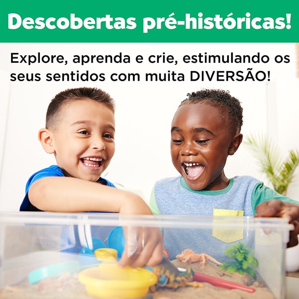 Caixa Sensorial Escavação de Dinossauro, Brinquedo Criativo para crianças a partir de 3 anos, Creativity For Kids, Faber-Castell - CX 1 UN