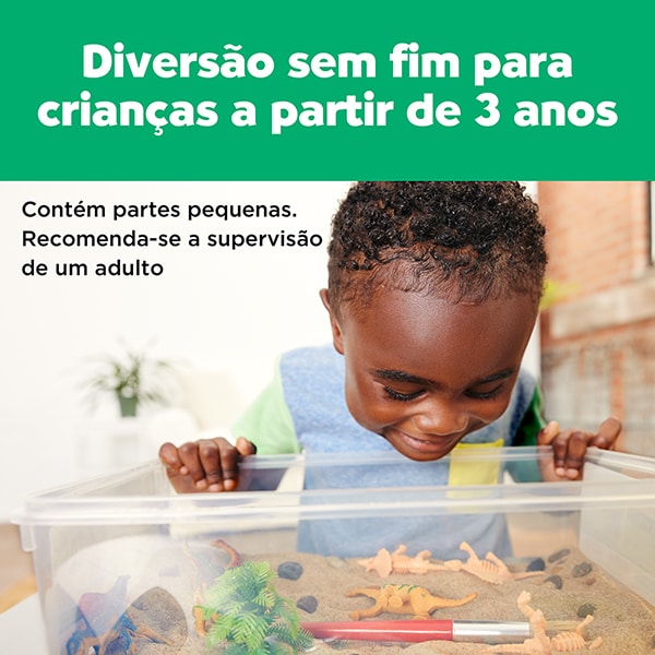 Caixa Sensorial Escavação de Dinossauro, Brinquedo Criativo para crianças a partir de 3 anos, Creativity For Kids, Faber-Castell - CX 1 UN