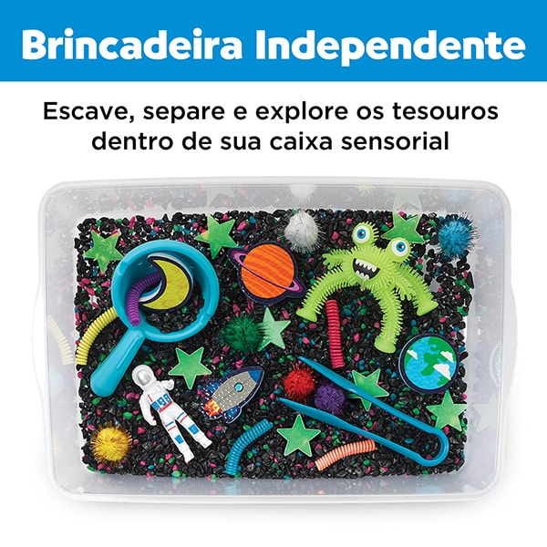 Caixa Sensorial Espaço Sideral, Brinquedo Criativo para crianças a partir de 3 anos, Creativity For Kids, Faber-Castell – CX 1 UN