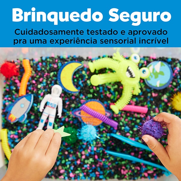 Caixa Sensorial Espaço Sideral, Brinquedo Criativo para crianças a partir de 3 anos, Creativity For Kids, Faber-Castell – CX 1 UN