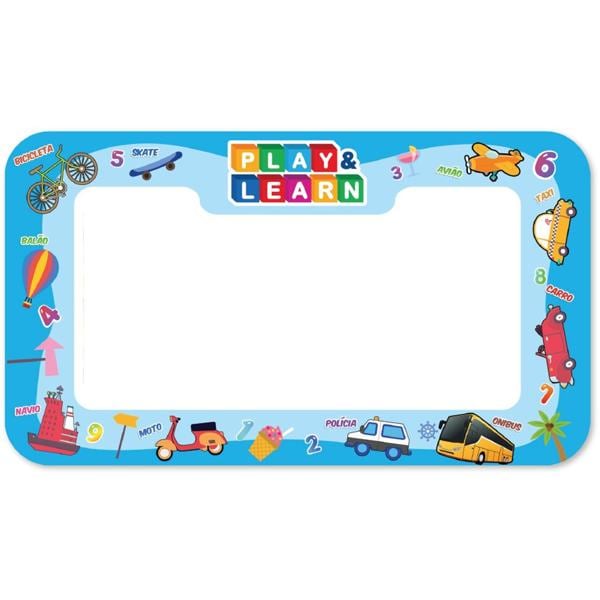 Tapete Mágico Acqua Play & Learn, Transportes,63,5 x 38cm, Multikids - CX 1 UN