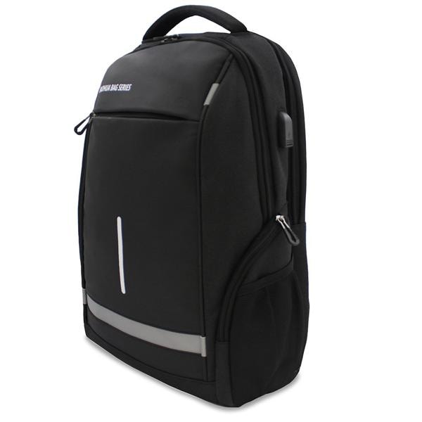 Mochila p/notebook até 15" em poliéster A9029 Baohua PT 1 UN