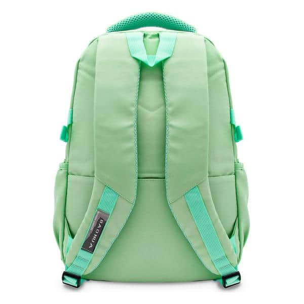 Mochila p/notebook até 15" em poliéster verde pastel Baohua PT 1 UN