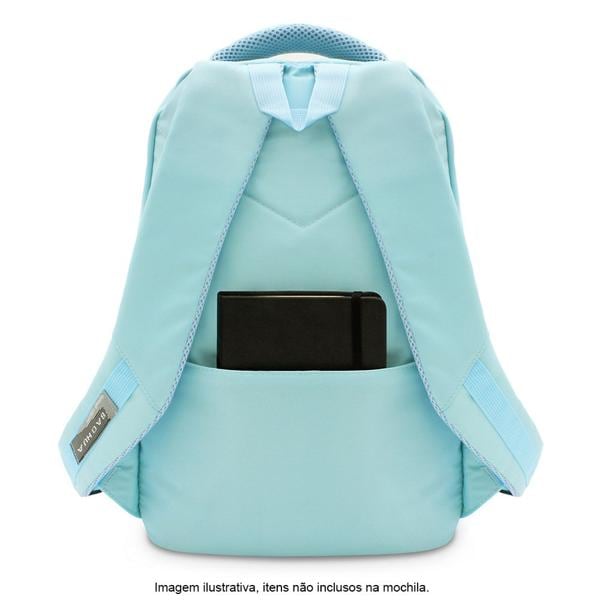 Mochila p/notebook até 15" em poliéster azul pastel Baohua PT 1 UN