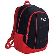 Mochila nylon, Preto e Vermelho, 8720779020, Republic Vix - PT 1 UN