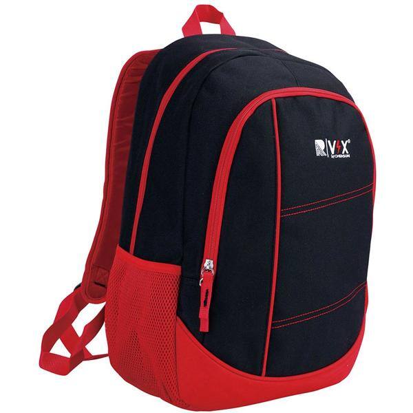 Mochila nylon, Preto e Vermelho, 8720779020, Republic Vix - PT 1 UN