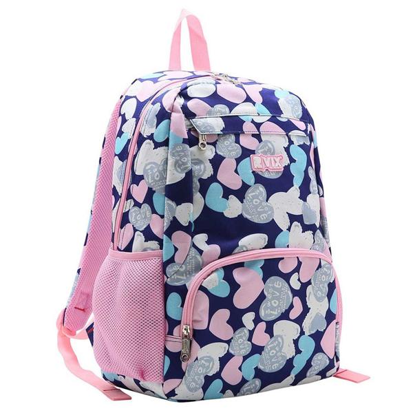 Mochila nylon, Azul Marinho e Rosa, 8732251033, Republic Vix - PT 1 UN